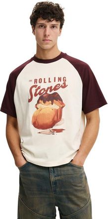 Cotton On Mens Cropped Fit Music T-Shirt in Cream Puff Rolling Stones at Nordstrom, Size X-Large