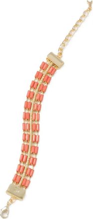 Patrizia Pepe bead-embellished bracelet - Orange