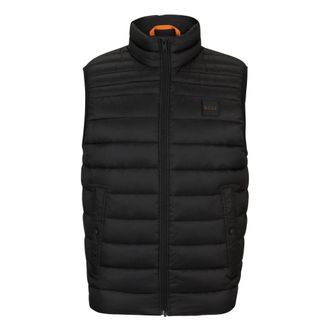 HUGO BOSS Jassen, Heren, Zwart, L, Polyester, Odeno 1 Vest