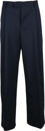 Mauro Grifoni Pleated Wide Leg Trousers with Structured Fabric