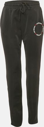 Love Moschino Black Logo Printed Jersey Track Pants