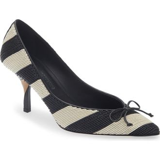 Jacquemus Les Escarpins Tourni Pointed Toe Pump in White at Nordstrom, Size 10Us