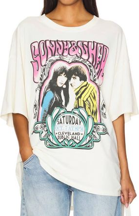 Daydreamer Sonny & Cher Vintage Tee In White