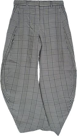 Acne Studios Checked Woven Barrel-Leg Trousers in Multicolor Viscose