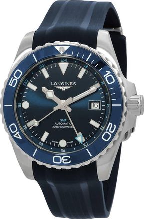 Longines Hydroconquest GMT Automatic Blue Dial Mens Watch L3.790.4.96.9