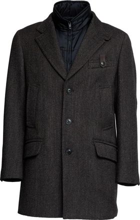 Fay Driving Double Coat - Heren - Mantel - Bruin - L - Wol - Jassen