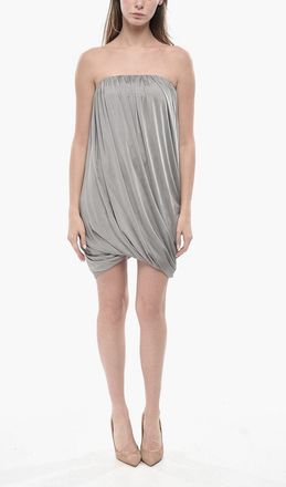 The Attico Strapless Minidress with Balloon Design The Attico