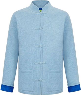 Shanghai Tang Tang cashmere cardigan - Blue