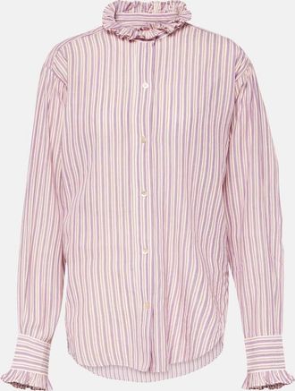 Isabel Marant Saoli striped cotton shirt