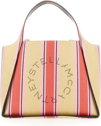 Stella McCartney Womens Tote Bag With Logo Multicolour Polyester Shoulder