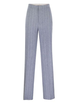 Tagliatore Padima pinstripe trousers - Blue