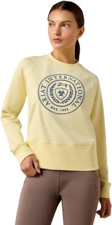 Ariat Womens Martine Sweatshirt Long Sleeve in Flan, Size X-Large, by Ariat