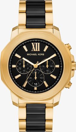 Michael Kors Oversized Prescott Gold-Tone and Ceramic Watch