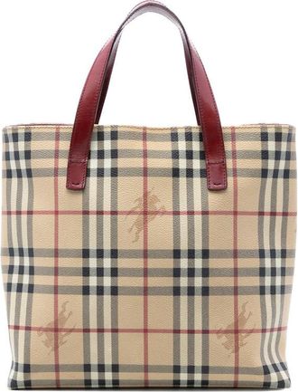 Burberry Pre-owned Burberry Haymarket Check Coated Canvas Tote Ladies DV4GR2Z23TOQ7T1P