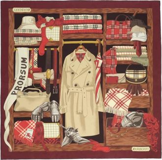 Burberry Zijden Twill Vierkante Sjaal - Dames - Zijden sjaals - Veelkleurig - ONE Size - Accessoires