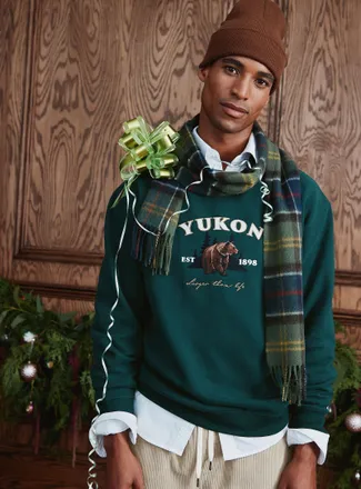 Le 31 Mens Destination embroidery sweatshirt Comfort fit