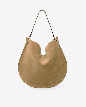 Isabel Marant Oskan Hobo Soft Suede Bag - Taupe - Isabel Marant