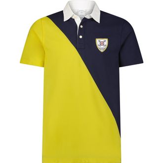 Brooks Brothers Colorblock Cotton Polo in Navy/yellow at Nordstrom Rack, Size Small