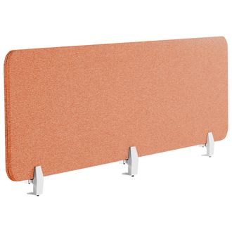 Beliani Panel Separador Rojo Claro 180 X 40 Cm Poli&eacute;ster Pet Pantalla Ac&uacute;stica Wally