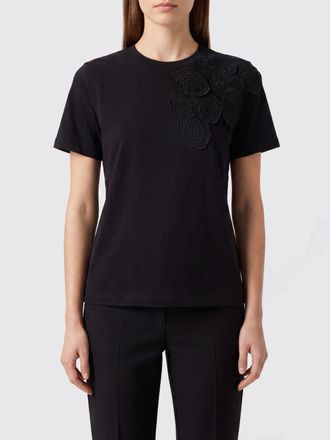 Liviana Conti T-shirt girocollo in cotone con vestibilit&agrave; slim fit