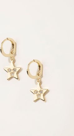 Fat Face FatFace Gold Tone Star Drop Earrings