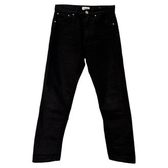 Toteme Straight Denim Pants in Black Cotton