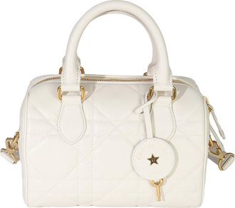 Dior Neutral, White Leather Dior Groove 20 Bag (Authentic Pre-Loved)