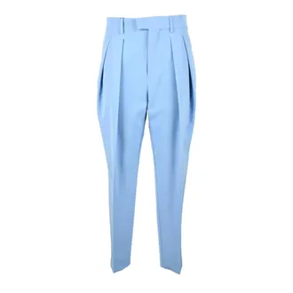 Berwich Broeken, Dames, Blauw, 3Xl, Polyester, Elegante Stretch Broek
