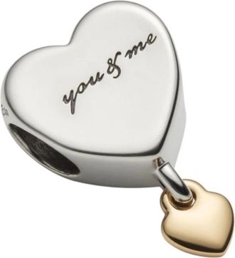 Pandora Jij & Ik Hart Bedel Met 14K - Dames - Sieraden - Grijs - ONE Size - Accessoires