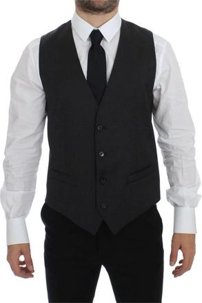 Dolce & Gabbana Suit Vests - Heren - Gillet - Zwart - M - Wol - Kostuums