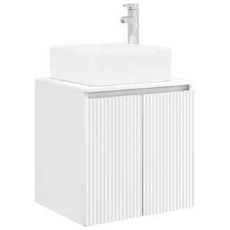 vidaXL Vanidad Con Lavabo De Pared Blanco 53 X 35 X 63 Cm Vidaxl