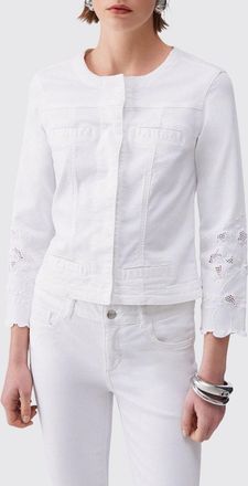 Liu Jo Giacca Liu Jo in denim di cotone con inserti in macram&egrave;