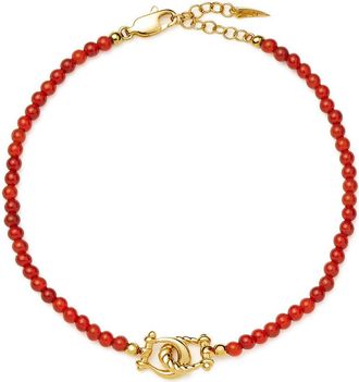Missoma Lunar New Year Horseshoe Beaded Bracelet - Gold - M