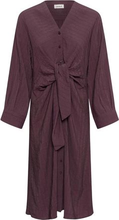 Soaked In Luxury SLPinatubo Jurk - Dames - Shirt Kleedjes - Paars - S - Nylon - Kleedjes