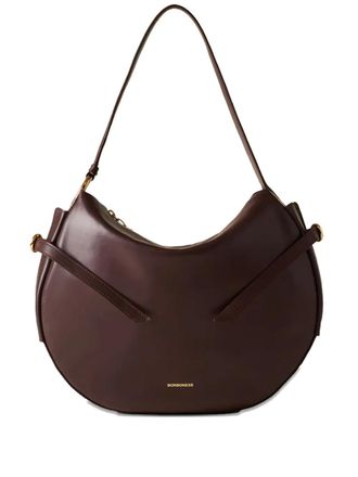 Borbonese medium Hobo top-handle shoulder bag - women - Leather/Polyester - One Size - Brown