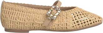 Alma En Pena Rafia Joya Ballerina - Dames - Ballerinas - Beige - 41 EU - Schoenen
