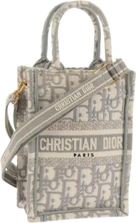 Dior Pre-owned Mini Bags, female, Gray, Size: ONE SIZE Pre-owned Vintage Mini Shoulder Bag