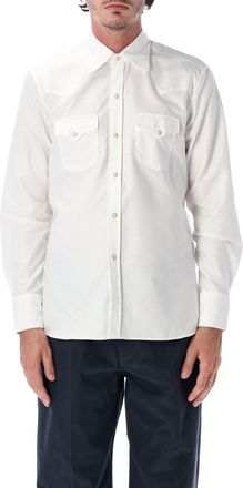 Fortela Tex Slim Fit Cotton Contrast Cuff Western Casual Shirt