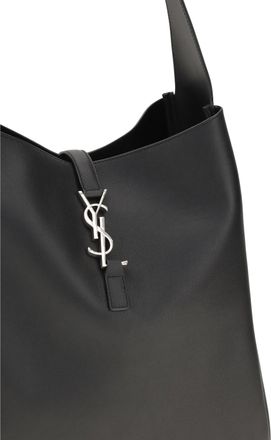 Saint Laurent Womens Shoulder Bag Le 5 &Agrave; 7 Black Calf Leather