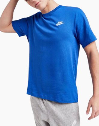 Nike Mens Nike AR4997 Mens Club T Shirts Cotton - Blue - Size: 38