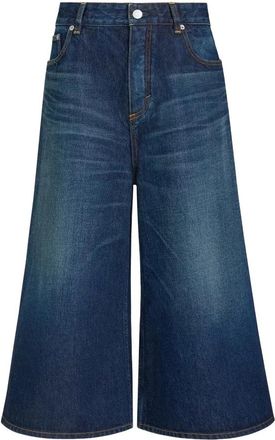 Alaia Wijde Denim Shorts - Dames - Denim shorts - Blauw - W24 - Denim - Korte Broeken