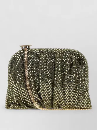 Benedetta Bruzziches crystal-embellished clutch bag
