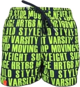 Sun 68 Fluo Logo Beach Shorts - Heren - Strandmode - Veelkleurig - S - Badmode