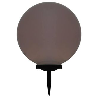 Berkfield Home Outdoor Solar Lamp LED Spherical 50 cm RGB in White