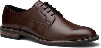 John White herenschoenen van zwart leer met gladde neus en vetersluiting - Tanner