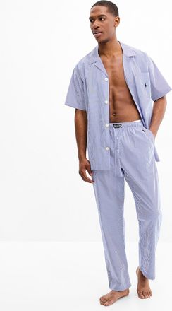 Polo Ralph Lauren Polo Shirt Ralph Lauren - Mens Blue-toned poplin pyjama pant