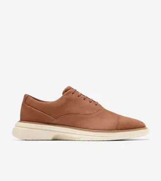Cole Haan Mens &Oslash;riginal Grand CitySpectre Cap Toe Oxford Shoes - Brown Size 10.5