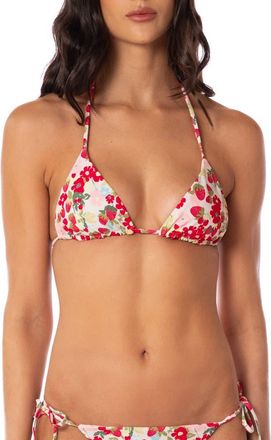 Maaji Balmy Reversible Bikini Top in Open White at Nordstrom Rack, Size Medium