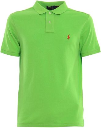 Polo Ralph Lauren Kiwi Groen Katoenen Polo Shirt - Heren - Polos - Groen - S - Katoen - Tops