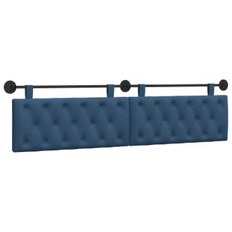 vidaXL Cabecero Colgante Azul Tela Vidaxl